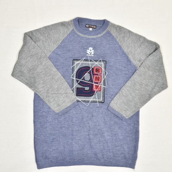 Akademiks Men Pullover Sweater Crew Neck Acrylic Multicolor Size 2XL Y2K - Picture 2 of 8